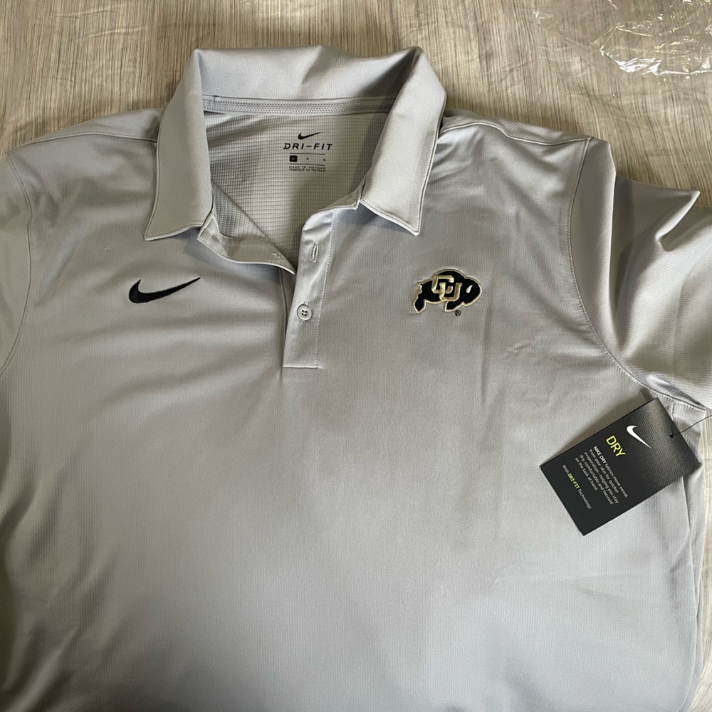University of Colorado Boulder Nike Dri-Fit Polo Mens Large